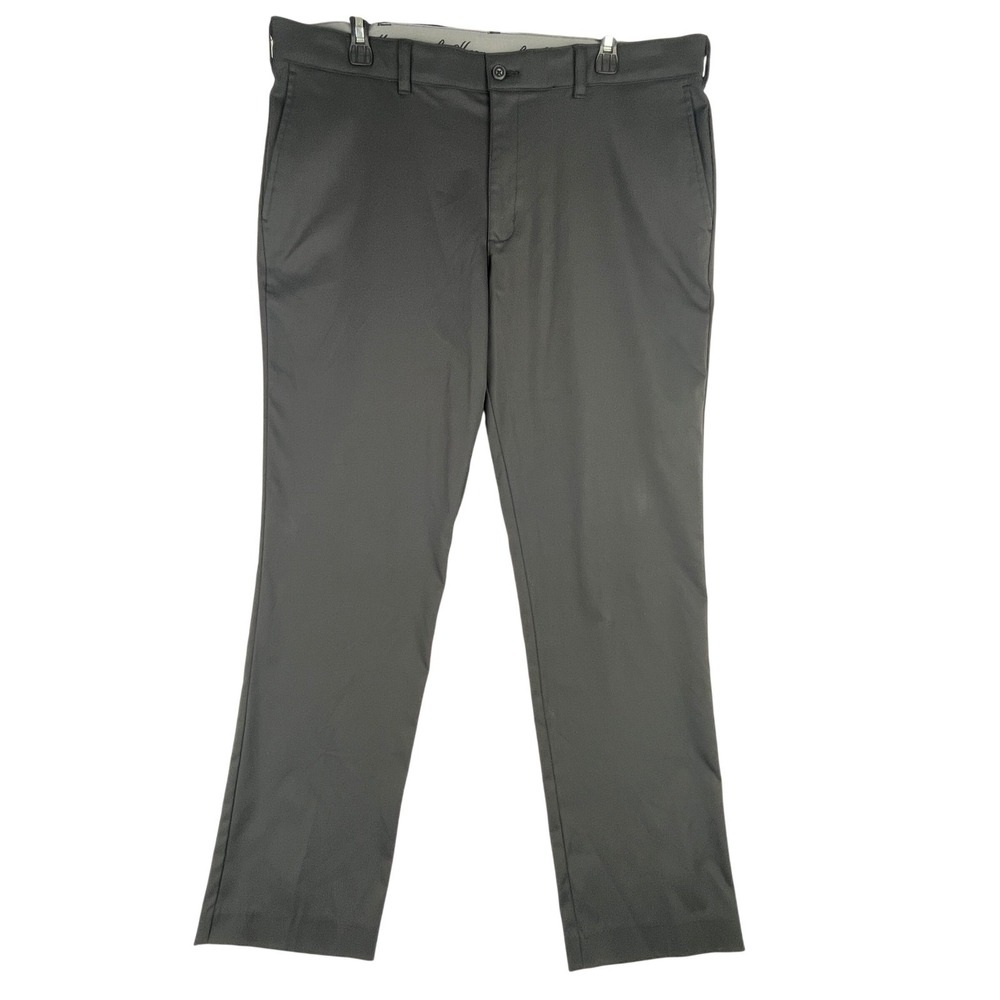 Ben Hogan Golf Pants Men 38x32 Black Performance Stretch Flat Front Casual